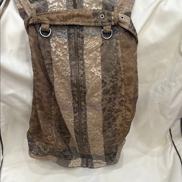 Burberry Brown and Black Lace Bustier dress - Picture 12 of 16